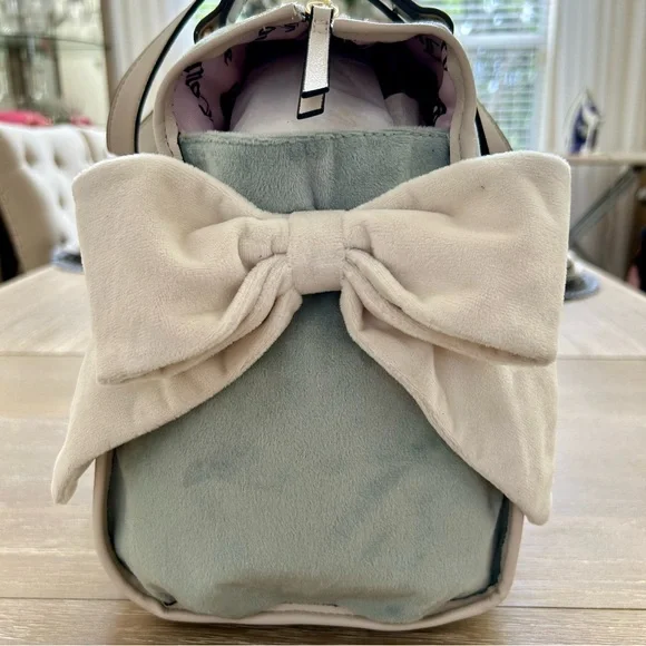 NWT Juicy Couture Dreamy Juicy Tote handbag daydreamer purse w wallet sage/white - Picture 4 of 15